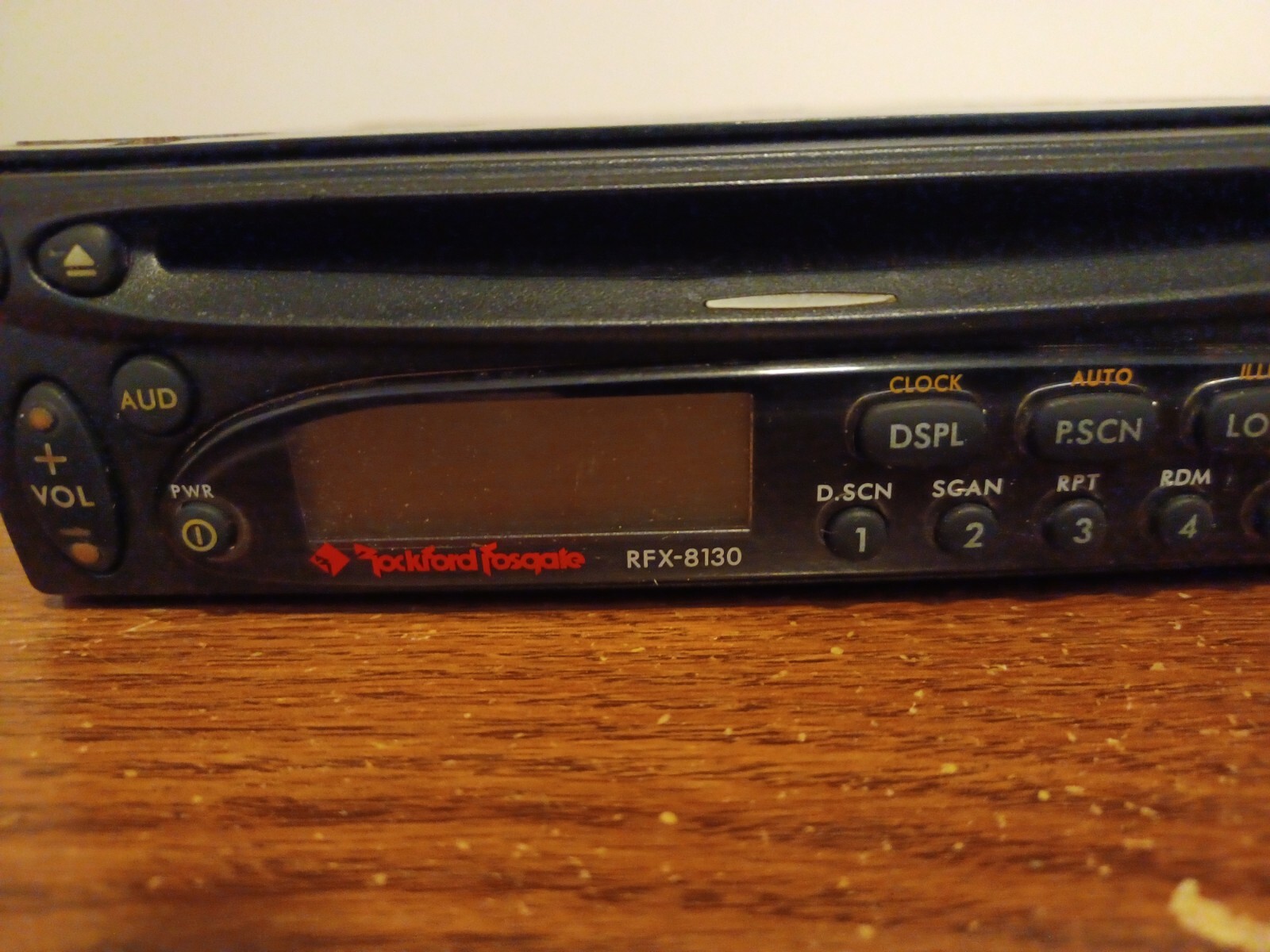 RARE OLD SCHOOL ROCKFORD FOSGATE CD PLAYER RFX-8130 – NO HARNESS PARTS OR REPAIR