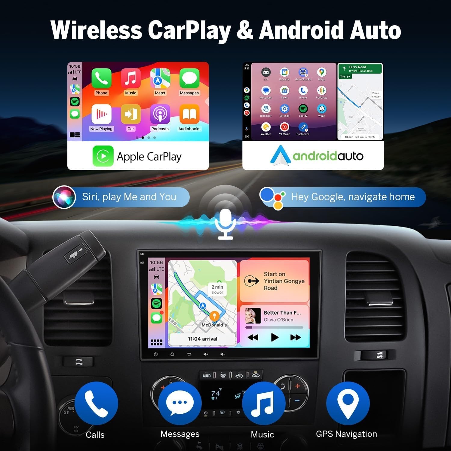 Plug & Play Car Stereo for GM Vehicles, Rear Camera Support