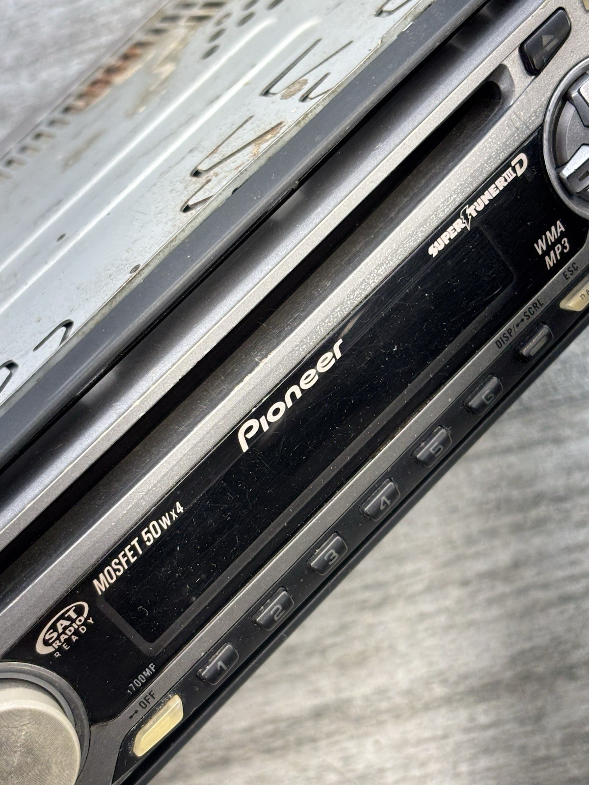 Pioneer DEH-P3700MP SAT Radio Ready MOSFET 50w SuperTuner III WMA MP3 CD Stereo