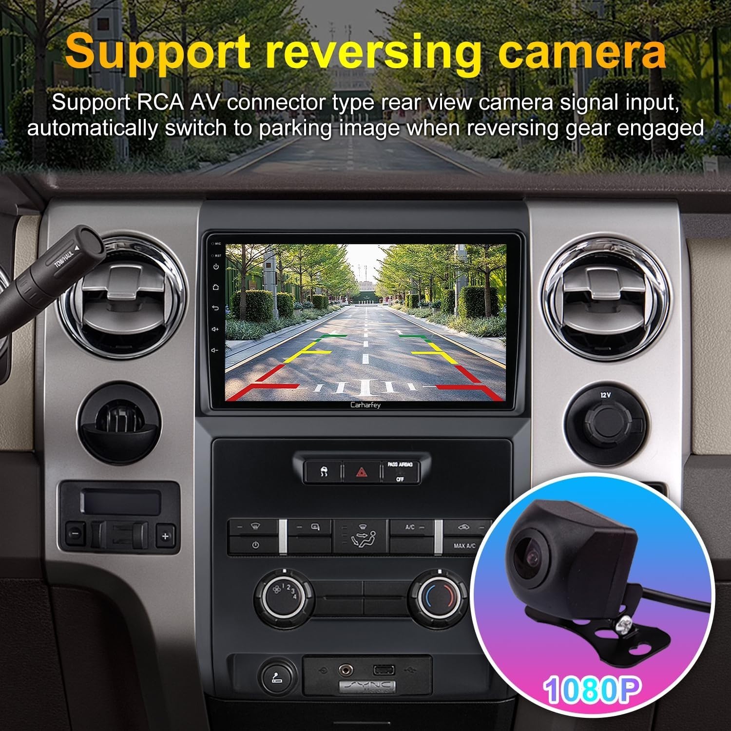 Car Radio Stereo Upgrade for Ford F150 2009-2014, Wireless Carplay Android 4827