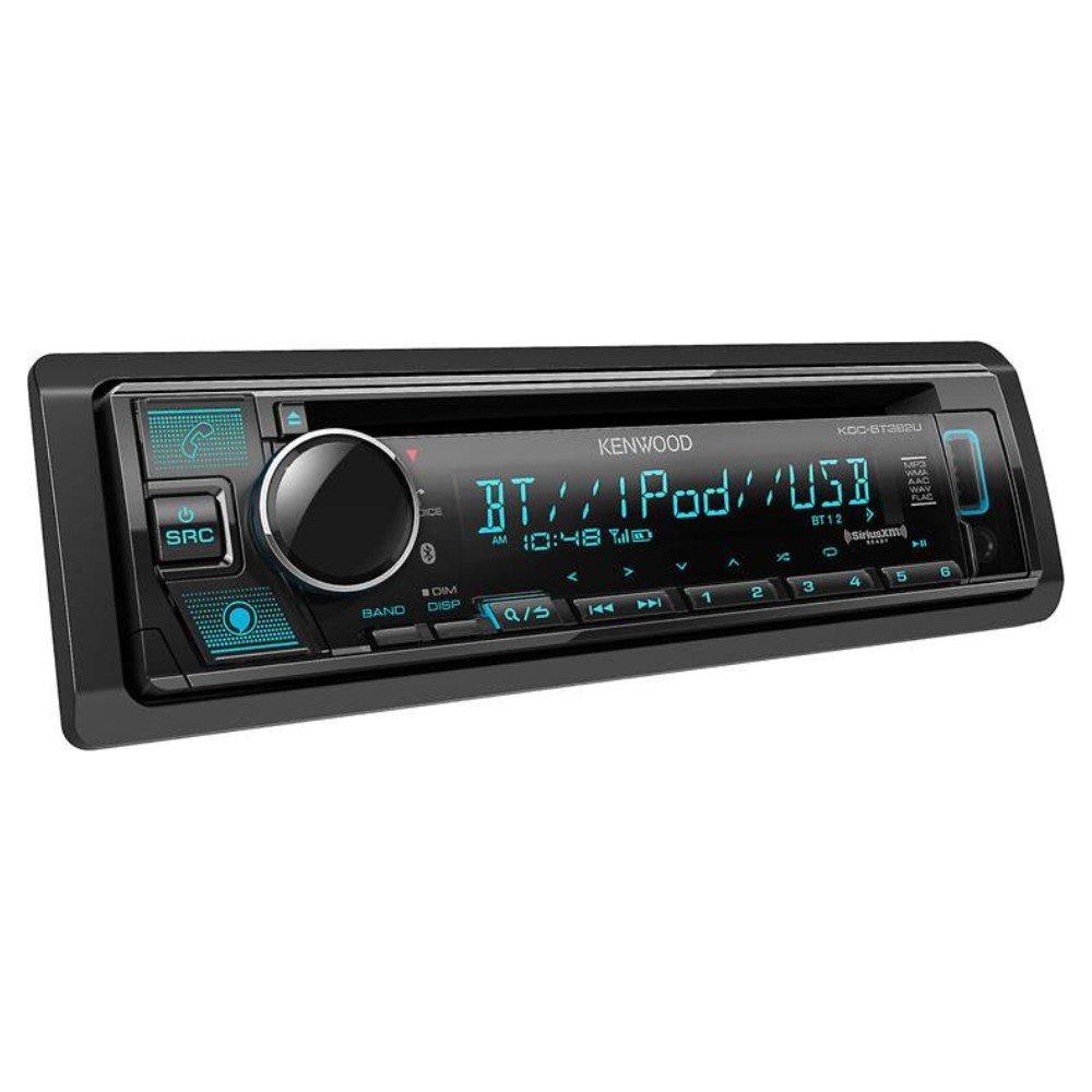 Kenwood KDC-BT382U Single DIN CD with Bluetooth and SiriusXM Tuner
