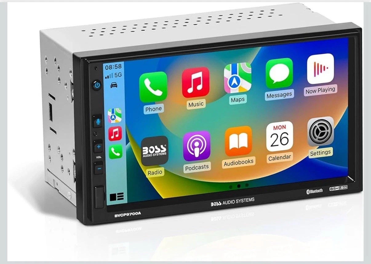BOSS BVCP9700A Double 2 DIN 7″ Car Stereo Apple Carplay Android Auto Bluetooth