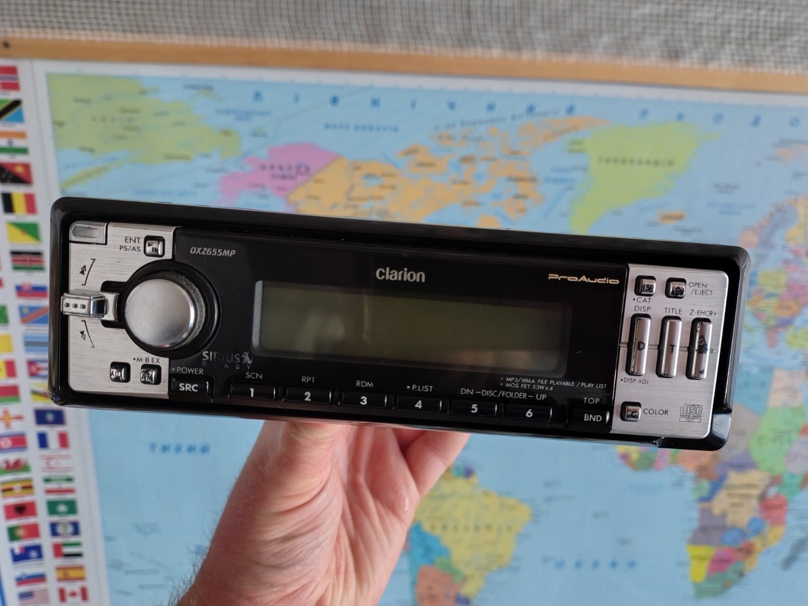 Clarion DXZ-655MP Car Stereo CD Receiver Mobile Media Station Fully Working