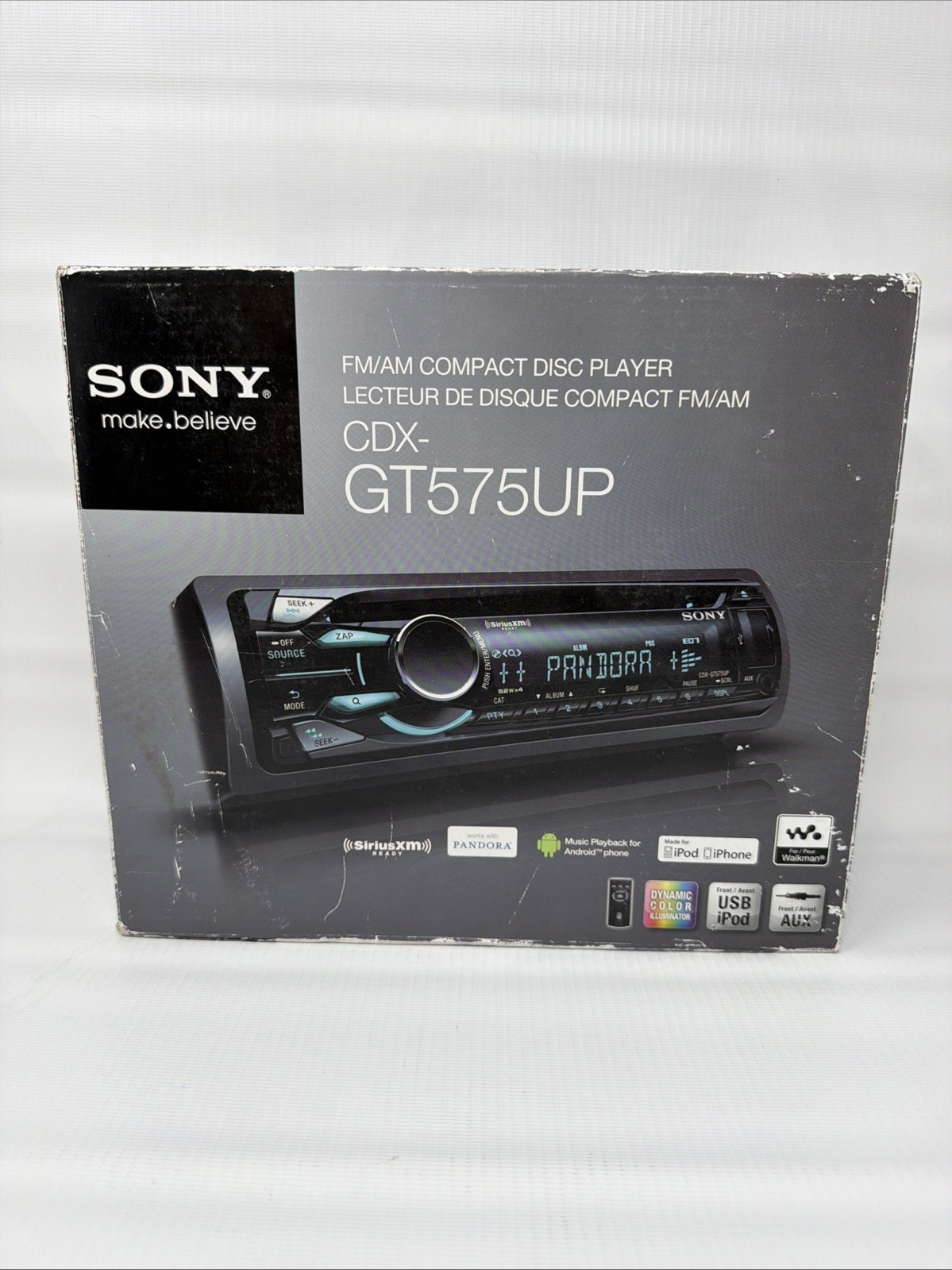 New Sony CDX-GT575UP FM/AM Compact Disc Player Car Stereo CD USB AUX Iphone