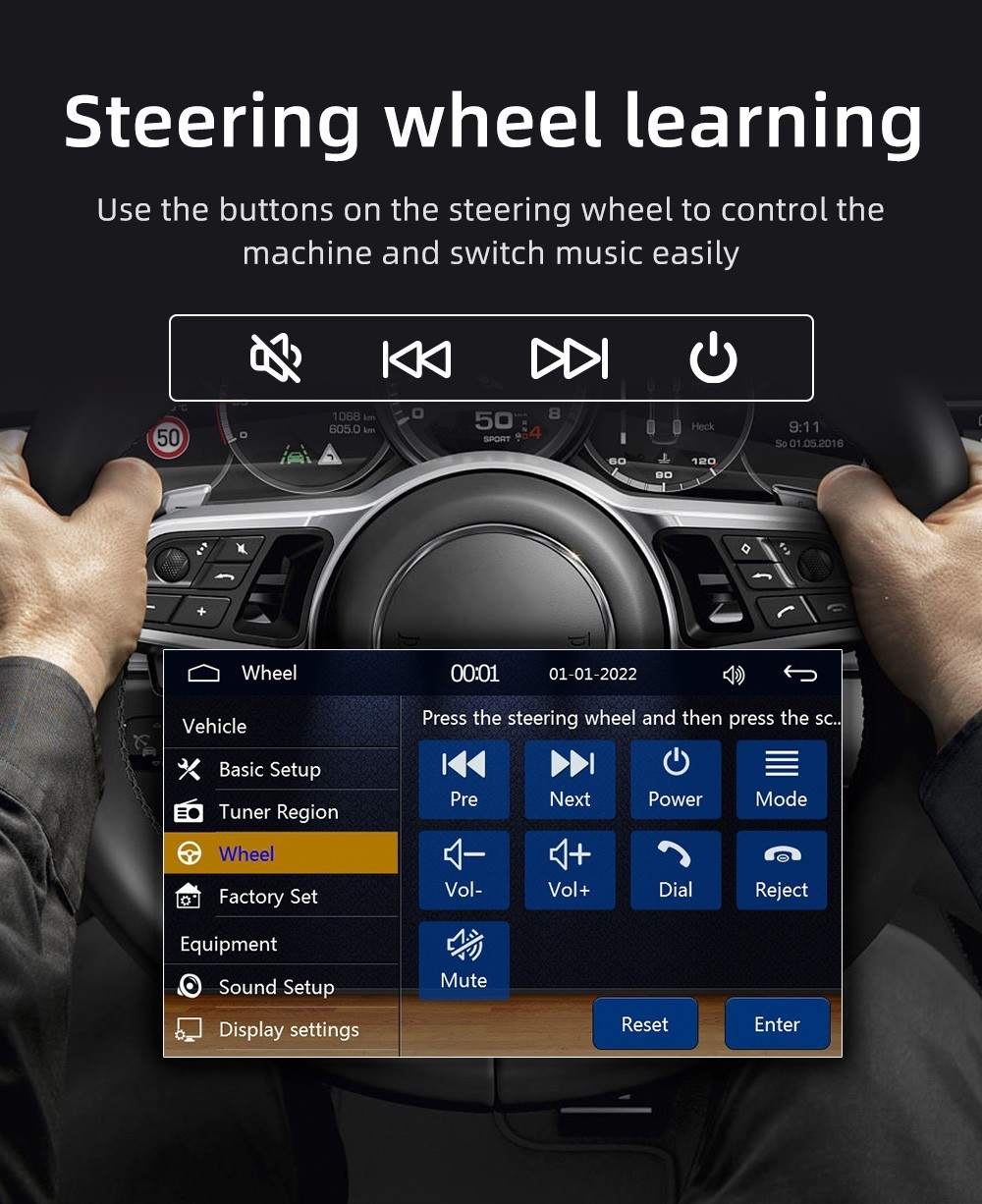 F7018C with Bluetooth & Car MP5 Player Reversing Image Wired CarPlay