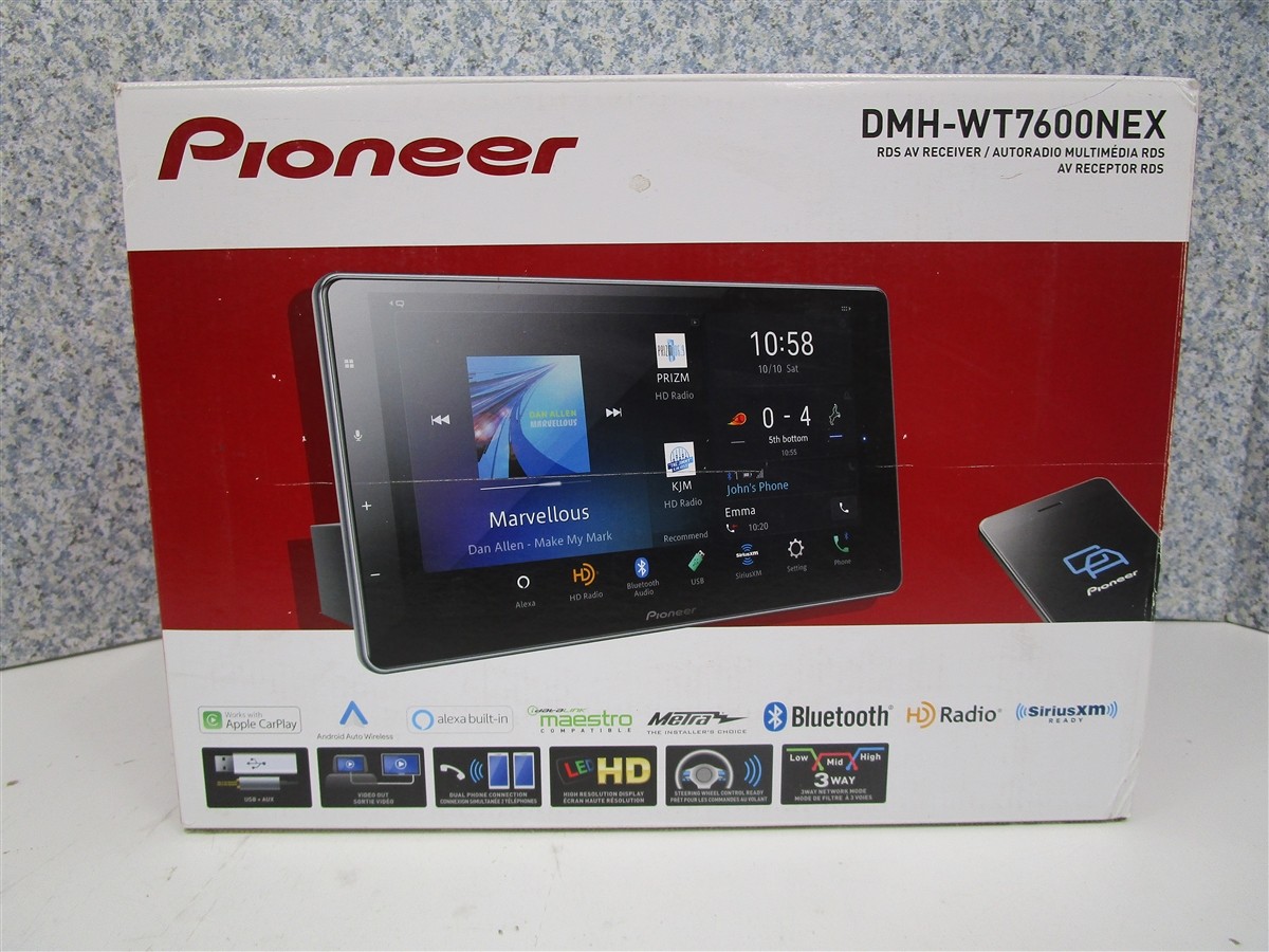 PIONEER DMH-WT7600NEX RDS AV Receiver USB AUX BT NEW Sealed Bag