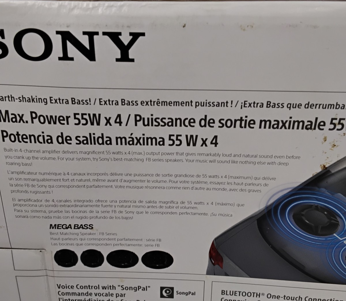 Sony Bluetooth Audio System MEX-N4100BT Radio/CD Player New in Open Box #J5138