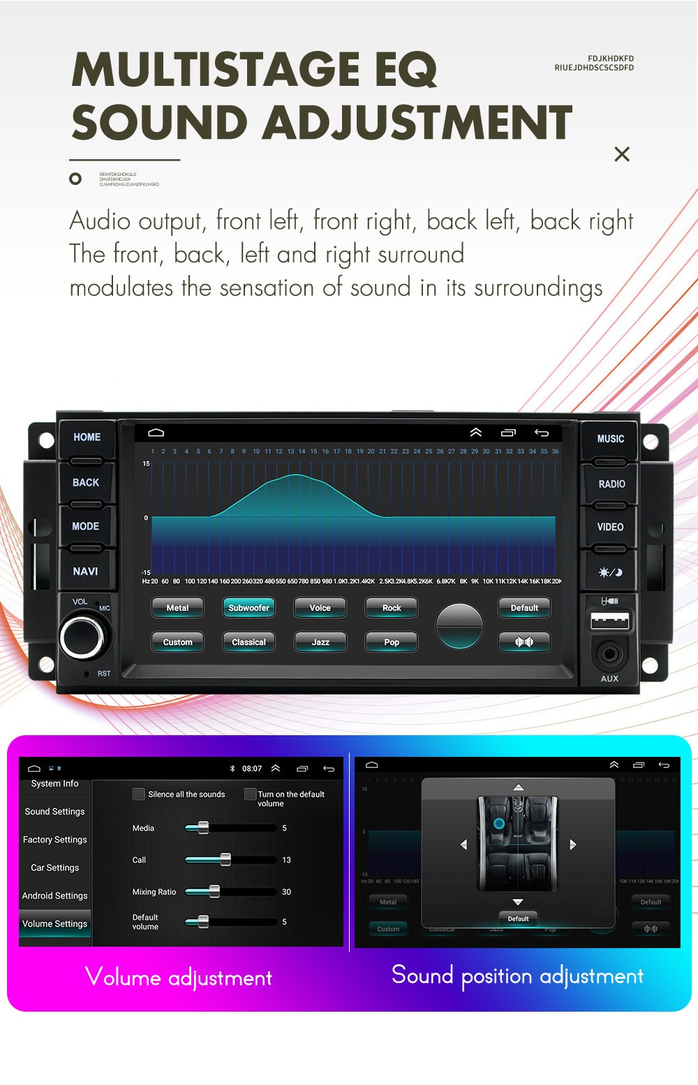 Car Stereo Radio GPS Player WIFI BT For Carplay FFit For Jeep Compass 2010-2016