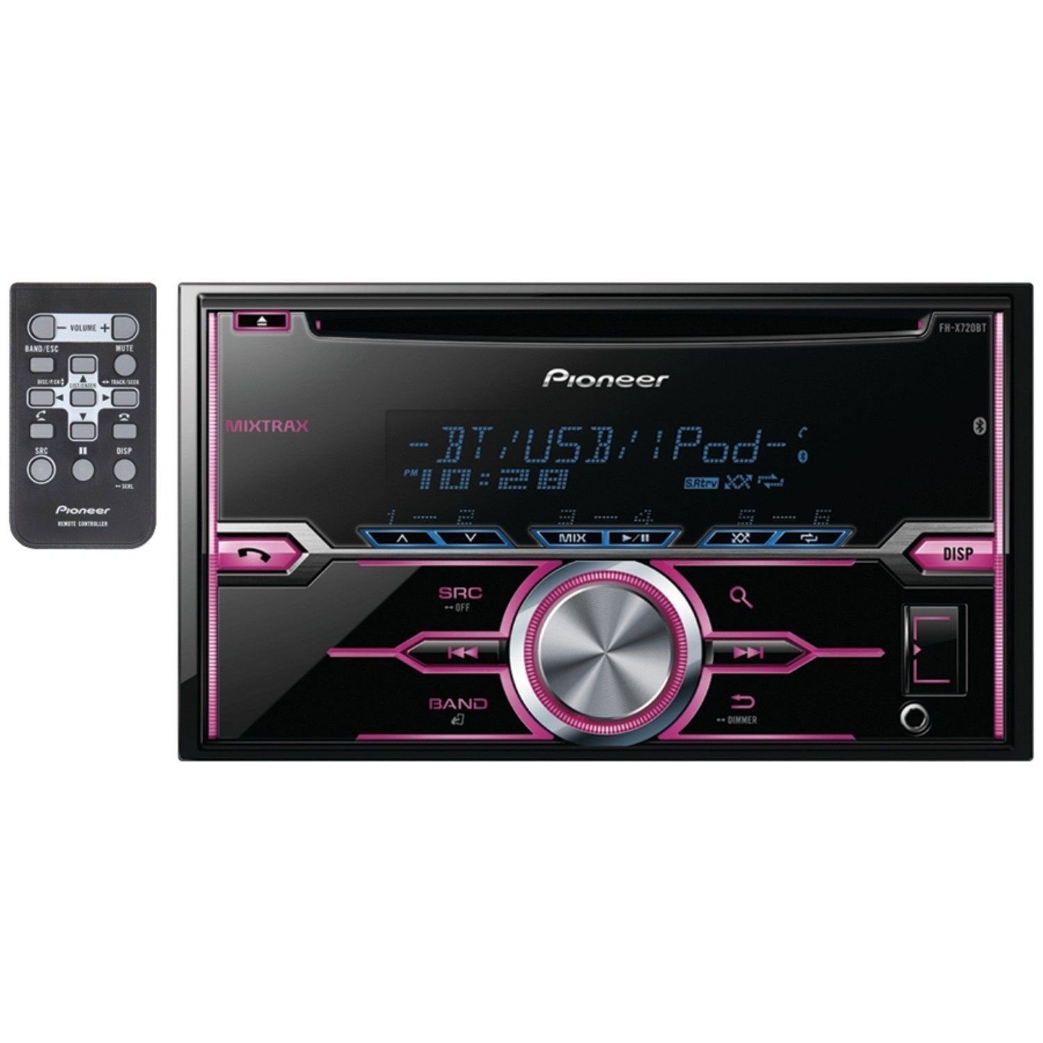 Pioneer FH-X720BT Double DIN MIXTRAX, Bluetooth, Android, iPhone – Audio CD R…