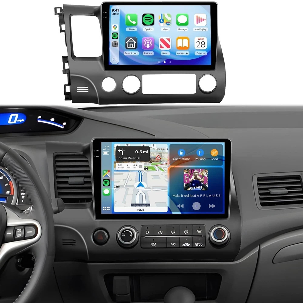 8Core 6GB 128GB Radio for Honda Civic 2006-2011 【for GPS Screen】An