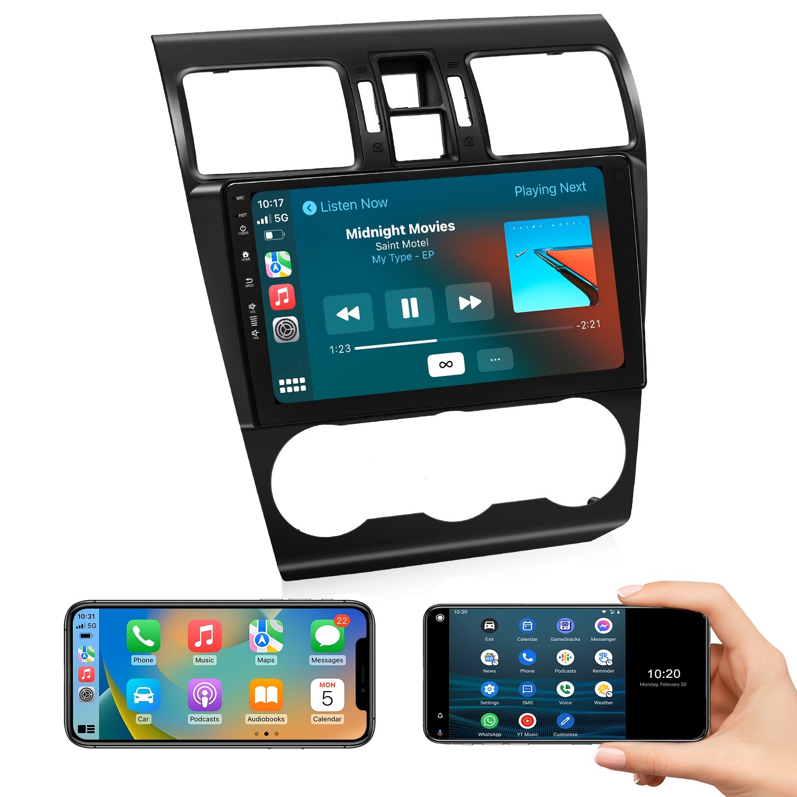 Roadanvi 9″ Car Radio for Subaru Forester 4 Impreza WRX 2012-2015 WiFi Stereo