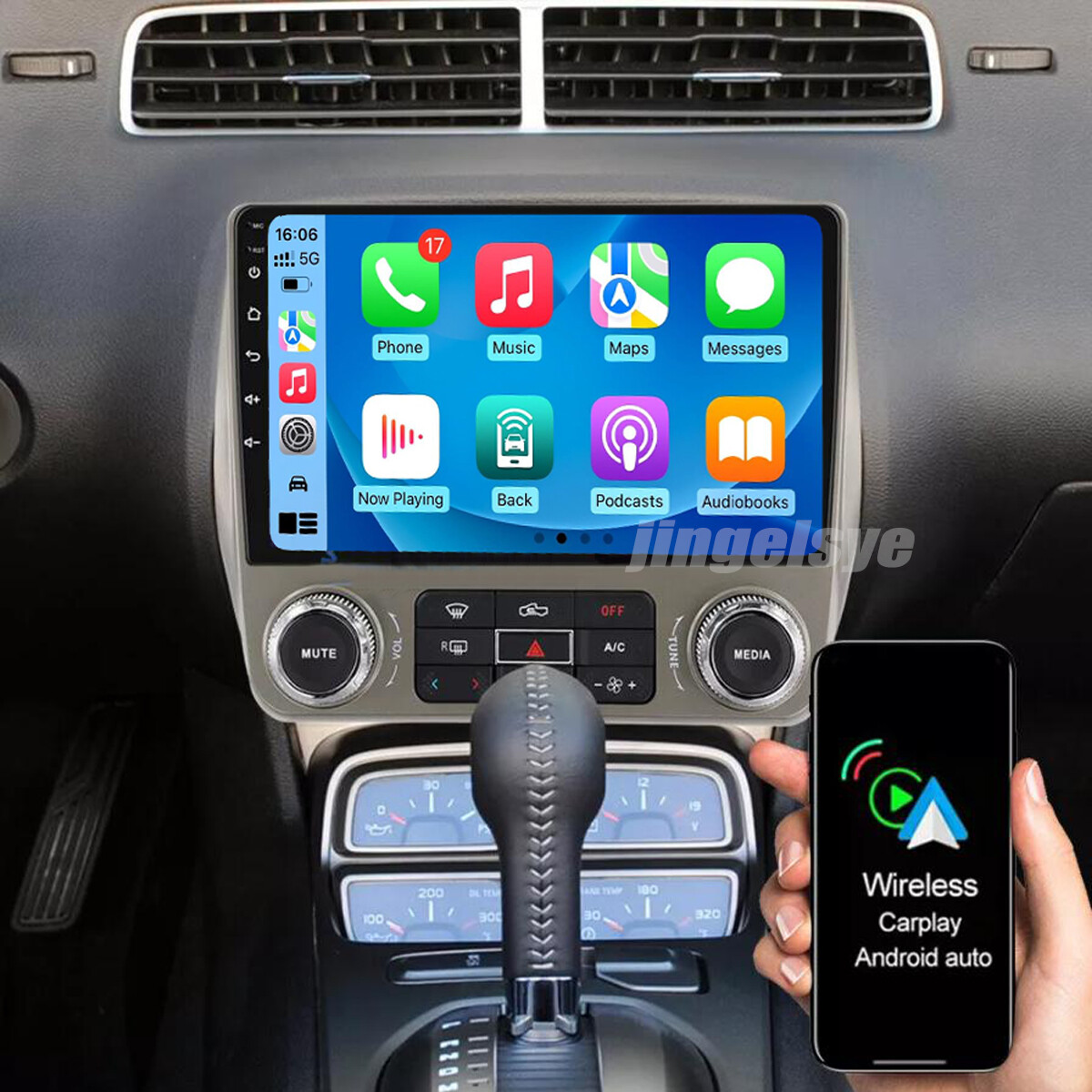Car Radio Stereo Carplay For 2010-2015 Chevrolet Camaro 2+64G 9in Radio FM