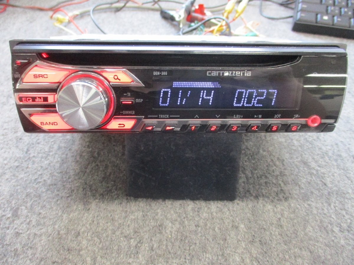 Pioneer DEH-380 CD AUX Radio 1DIN Deck Excellent JAPAN