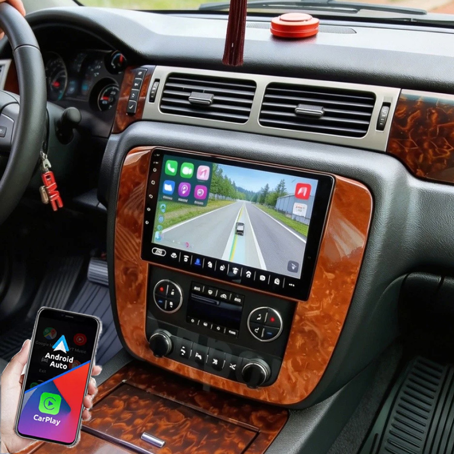 Carplay For GMC Chevy Tahoe Sierra Yukon 2007-2013 Android 13 Car Stereo Radio