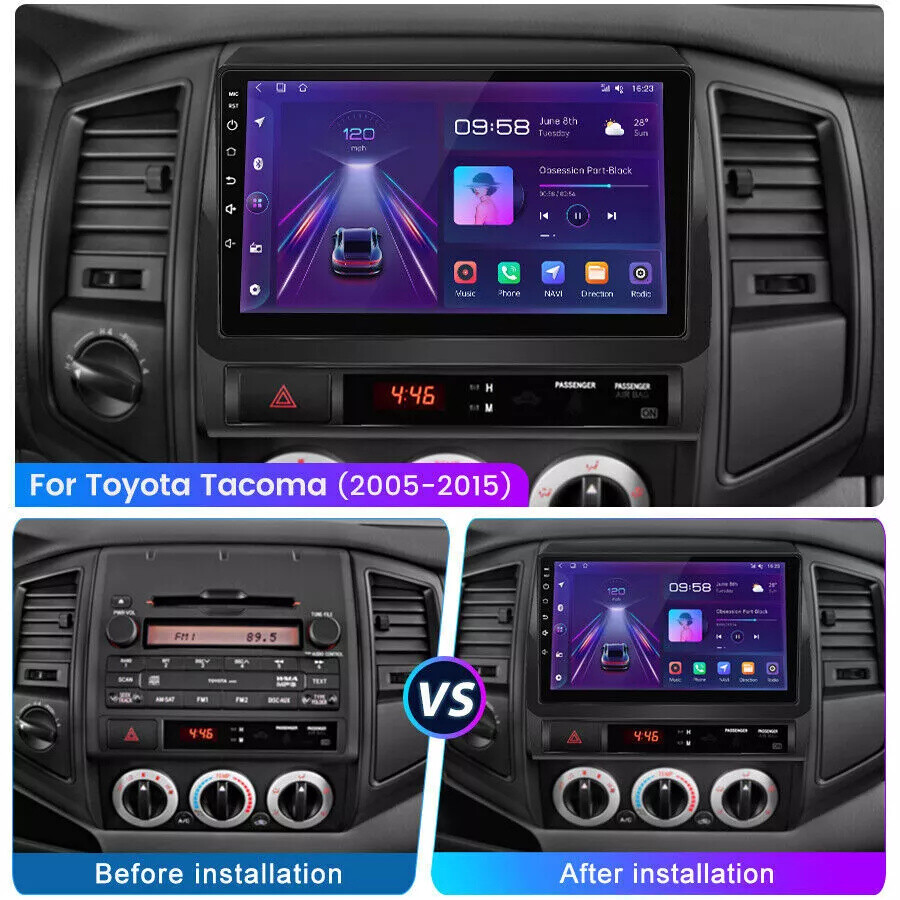 JBL For TOYOTA TACOMA 2005-2013 9″inch CarPlay Android Car Stereo Radio WiFi GPS