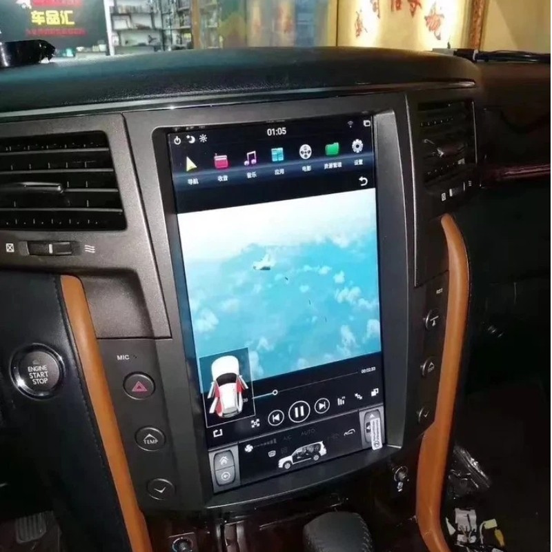 8+128GB 13.6″ Large Screen Car Stereo GPS Navi Carplay For Lexus LX570 2007-2015