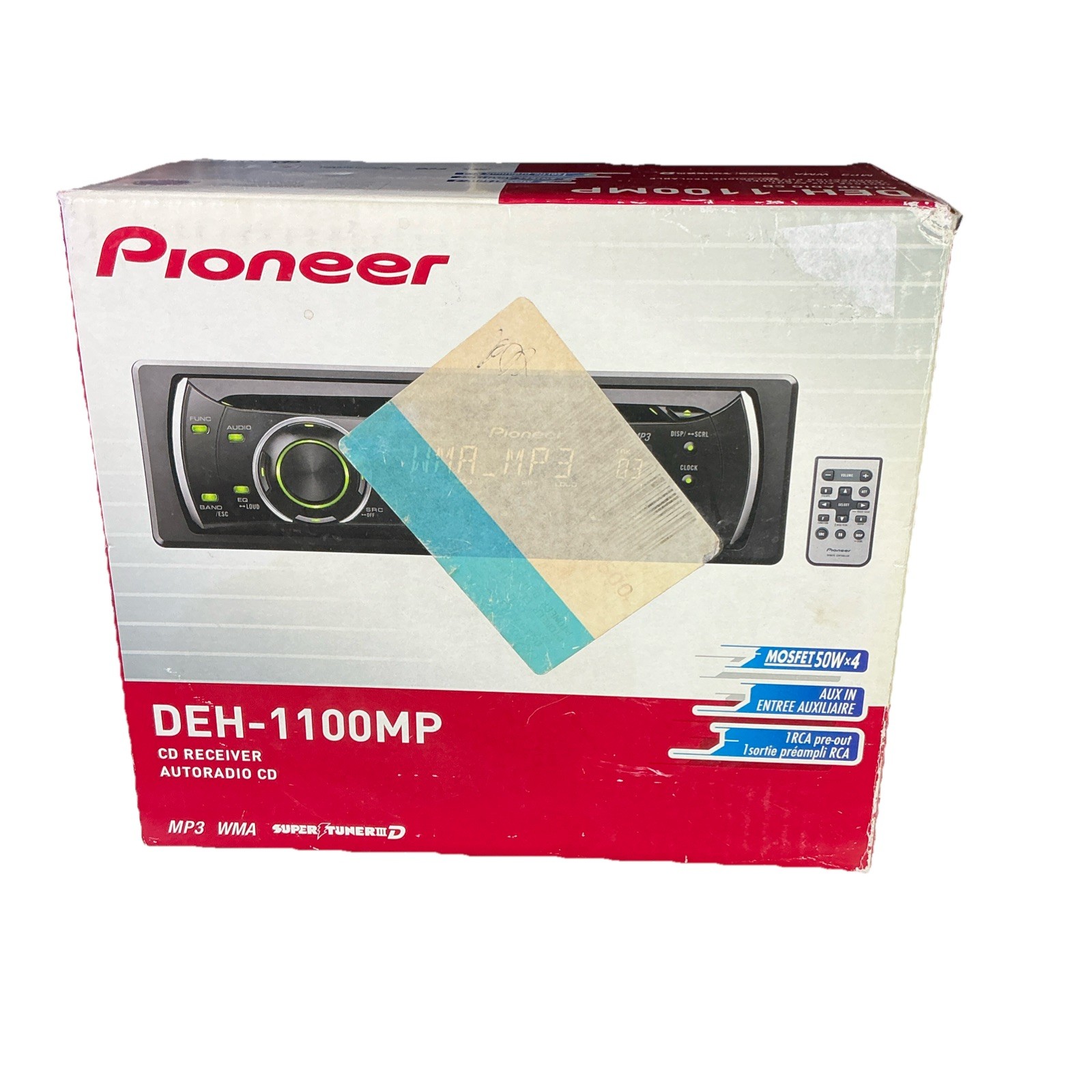 Pioneer DEH-1100MP Car CD Receiver Stereo MP3 WMA AUX New in Box