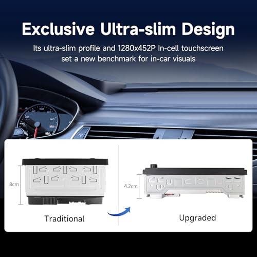 Single Din Car Stereo, 6.28 Inch Wireless CarPlay&Android Auto Single Din