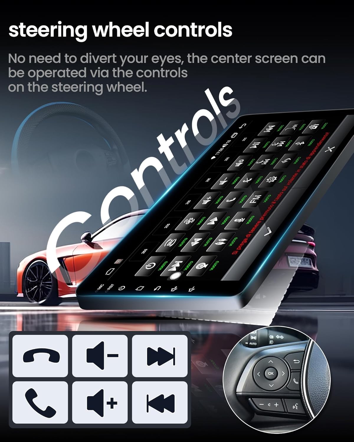 4G+64GB FOR FORD MUSTANG 2015-2021 CAR STEREO RADIO APPLE CARPLAY ANDROID 13 GPS