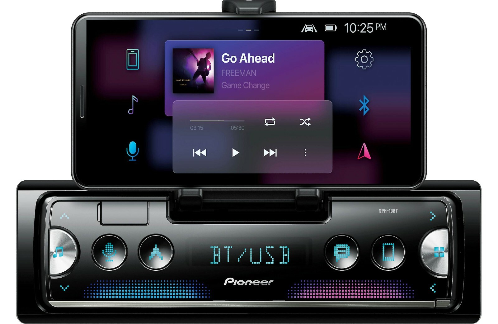Pioneer SPH-10BT Bluetooth Media Android iPhone Alexa AM FM Radio USB 2 RCA OUT