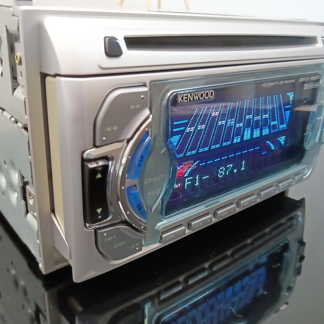 KENWOOD DPX-4021 2DIN CD/Cassette Car Audio DSP Receiver – Checked and Working