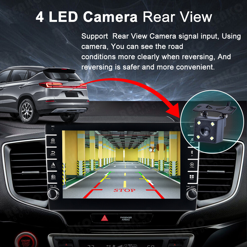 9”1Din 2+64G Android 12 Car Radio Stereo Carplay Auto Link BT WiFi GPS FM+Cam