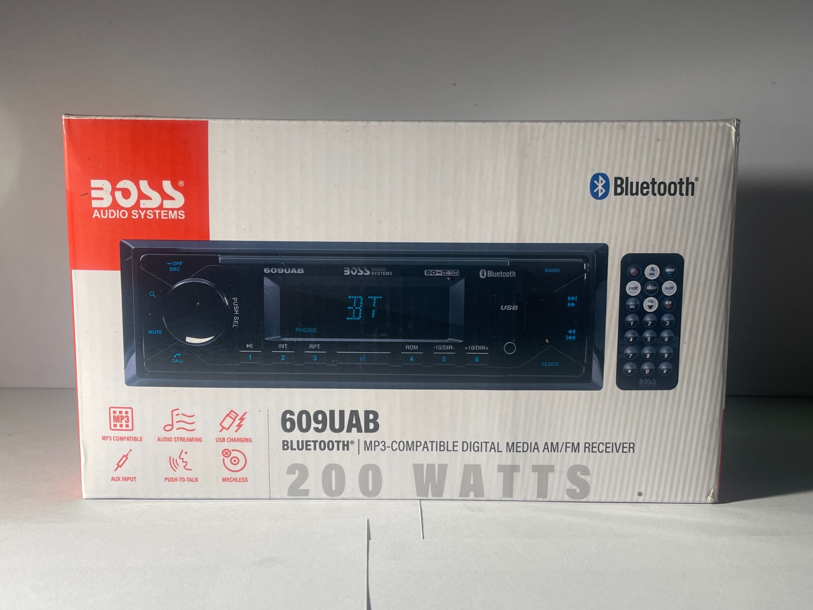 NEW BOSS Audio 609UAB 200W Multimedia Car Stereo – Black