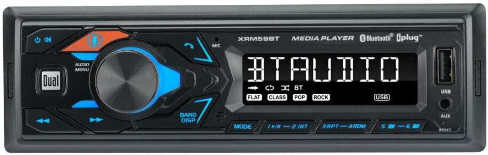 Single-DIN In-Dash All-Digital Media Receiver with Bluetooth