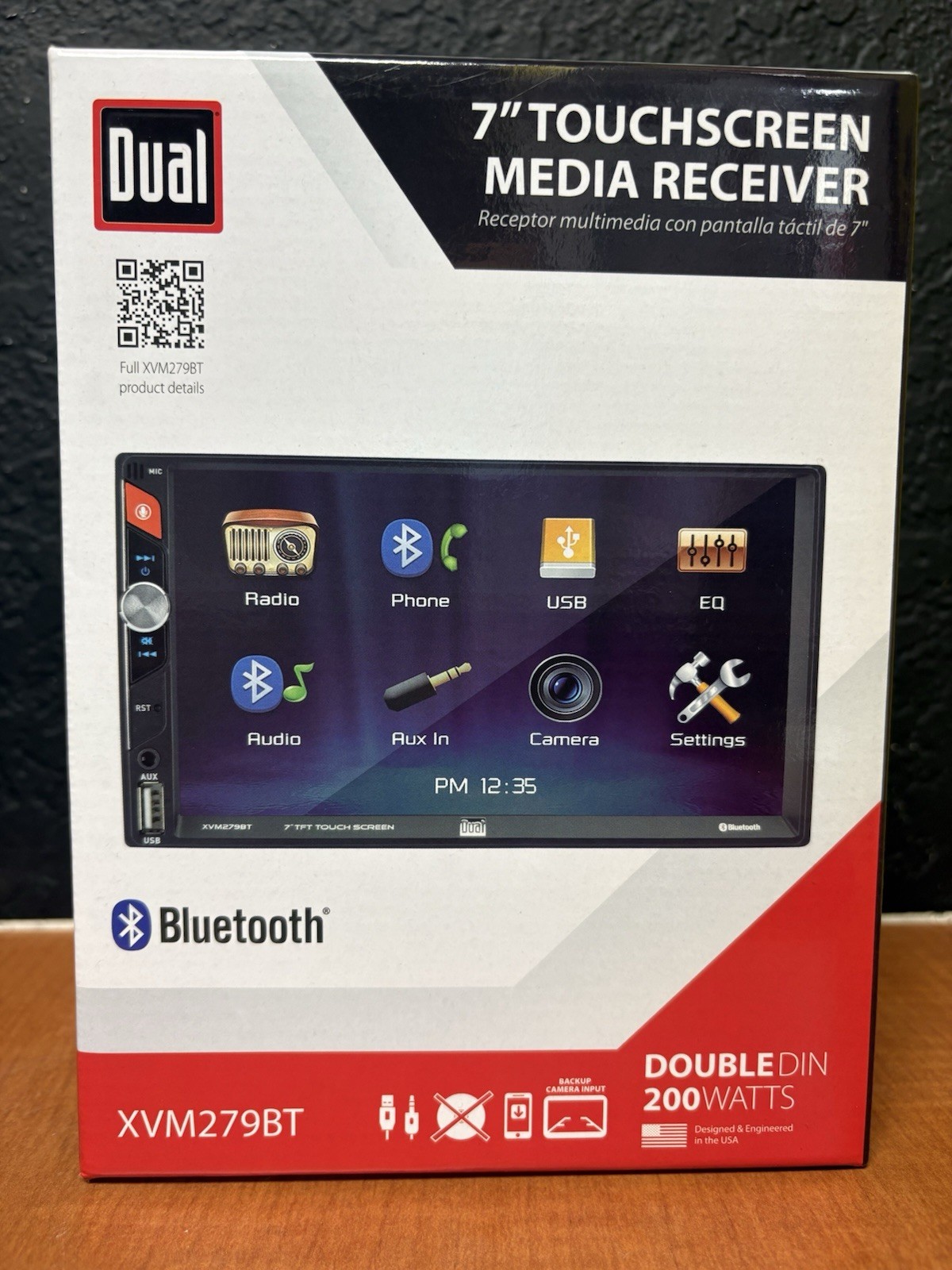 Dual Electronics XVM279BT 7″ Touchscreen Bluetooth Double DIN Media Receiver