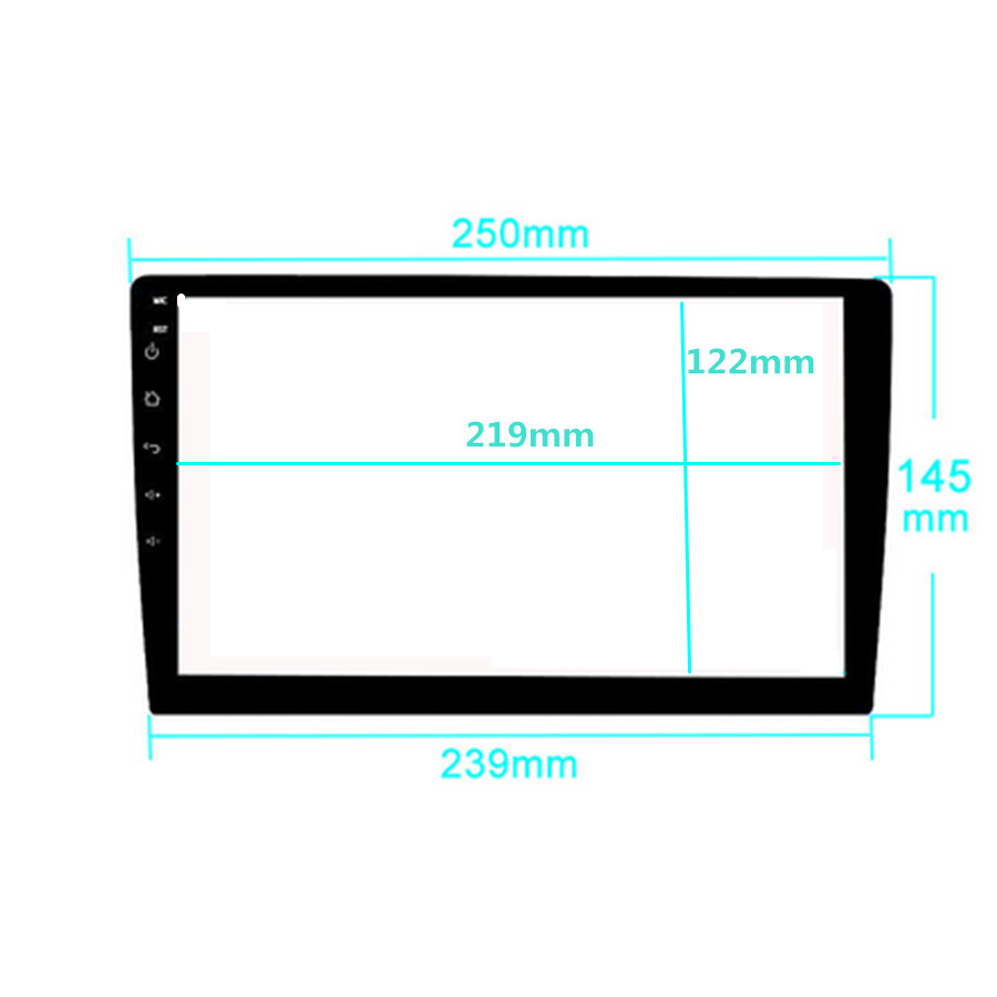10.1 Inch HD Navigation Screen Protector Film Tempered Glass For Car Audio GPS