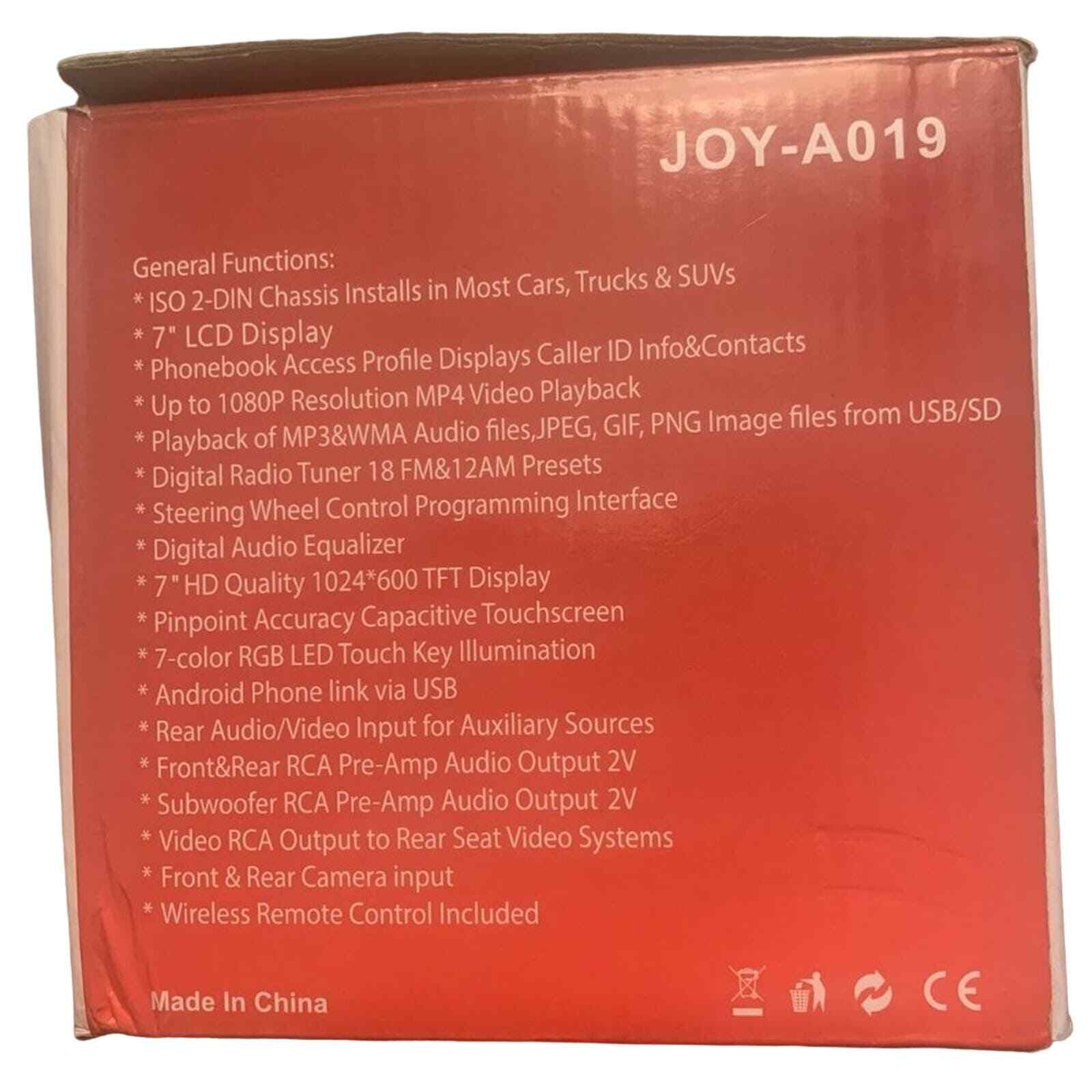 NEW SJOYBRING 7” HD Touchscreen Double Din Car Stereo TOUCHSCREEN