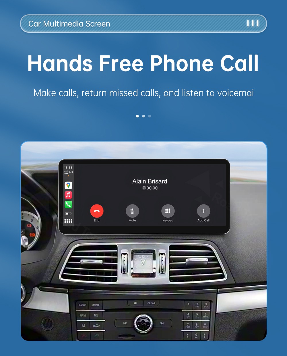 12.3″ Wireless CarPlay Touchscreen Auto Stereo For Benz E Coupe C207 4.0/4.5/5.0