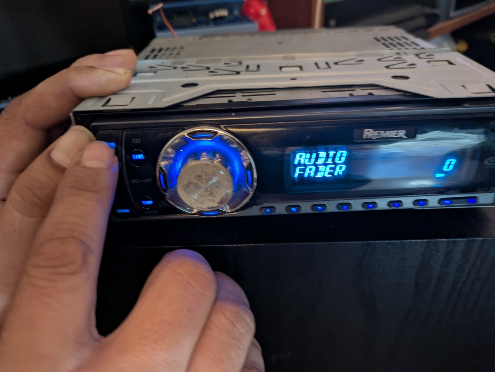 Pioneer Premier DEH-P490iB car audio in-dash unit.