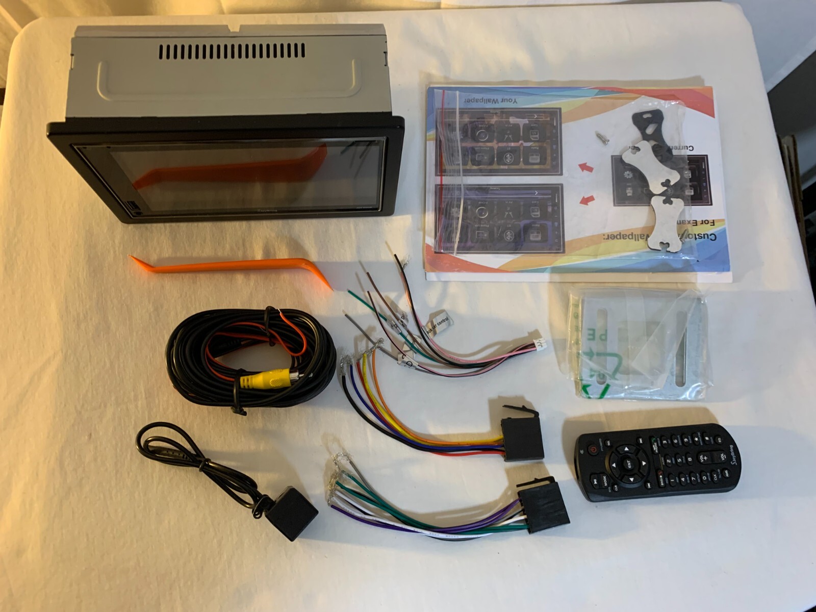 JOY-D008 7″ Double Din Car Stereo w/ Camera & Remote Android Auto Apple Carplay