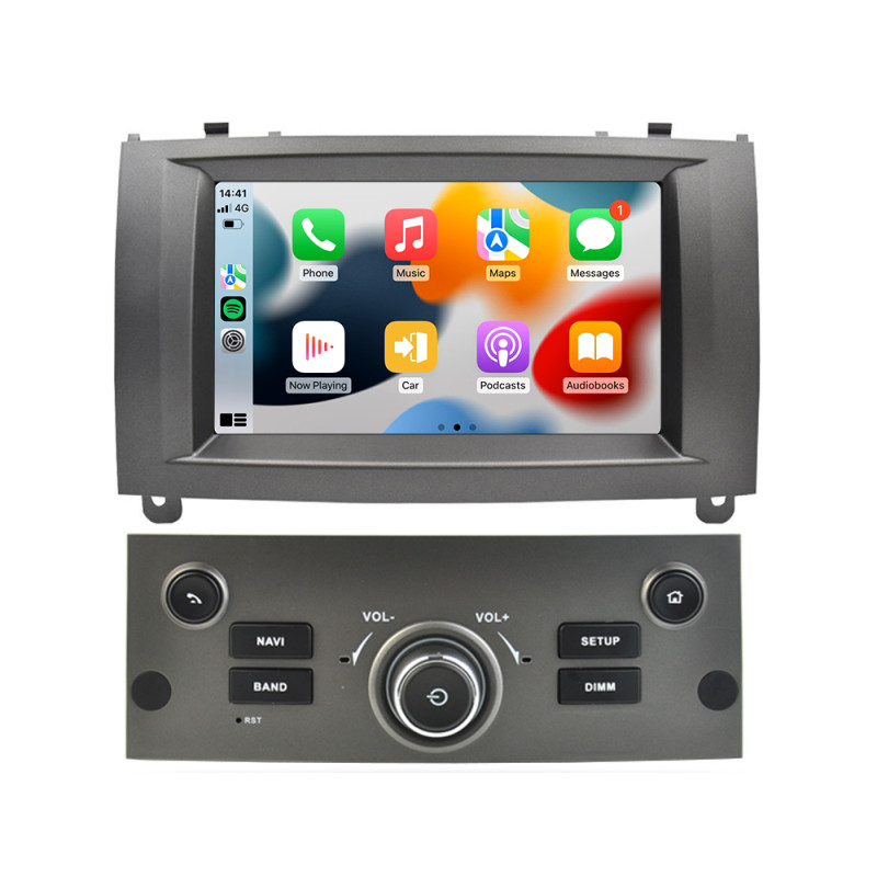 For Peugeot 407 2004-2011 Car Stereo Radio 8-Core Android 12 Carplay GPS 2+32G