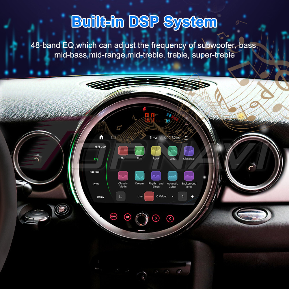 9″Car Media Player for BMW Mini Cooper R56 2011-2016 HD Radio GPS Navi DSP WiFi