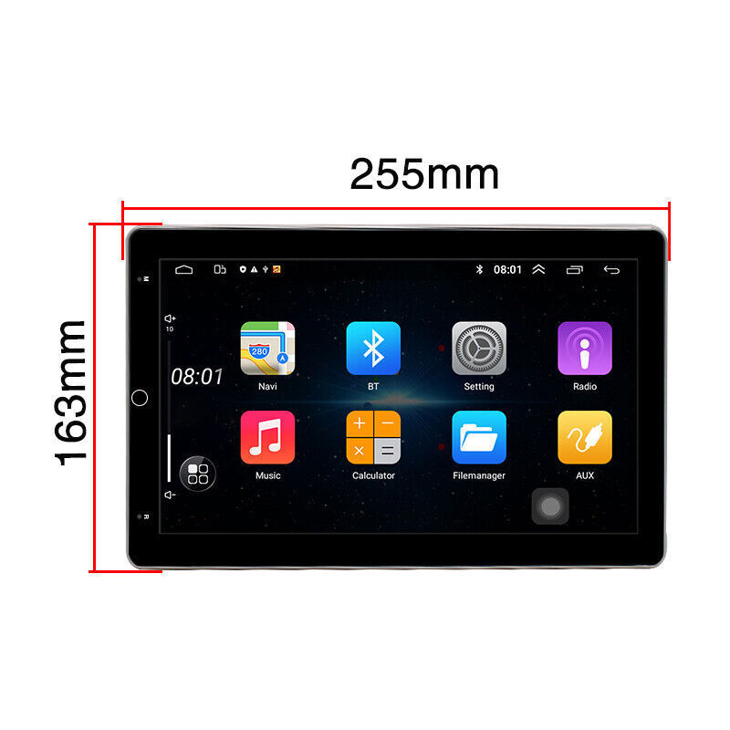 For 2009-12 RAM 1500 2500 3500 Double Din Radio Rotated Android15 Stereo CarPlay