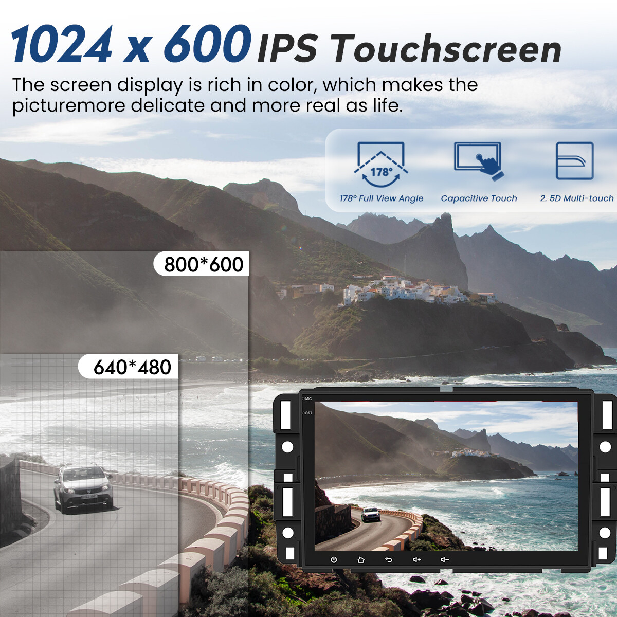 For Chevrolet GMC Buick Apple Carplay Car Radio Stereo GPS Navi Back up Camera
