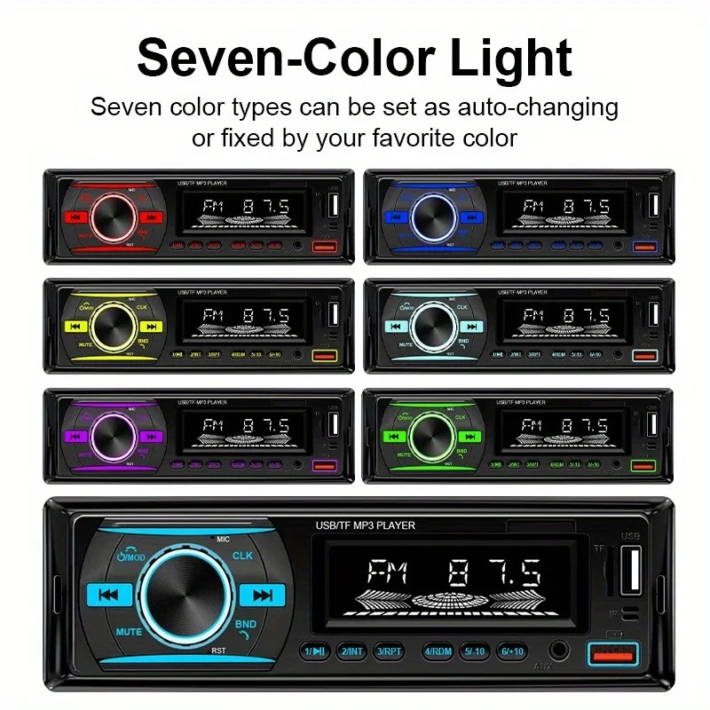Car Radio Stereo MP3 Player FM Radio 60W*4 Audio Music TF 1 din in Dash Kit