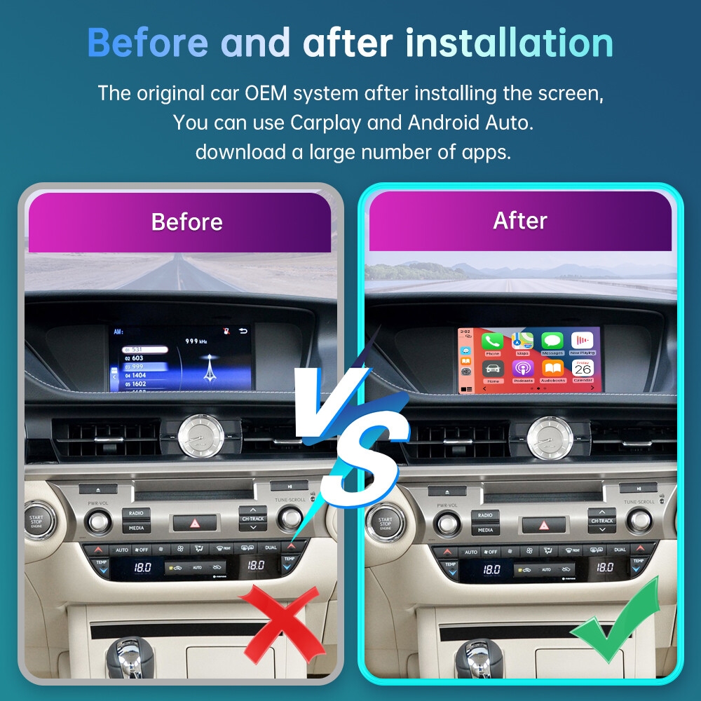 Wireless Carplay Android Auto Module For Lexus ES 2014-2019 Mirror Link AirPlay