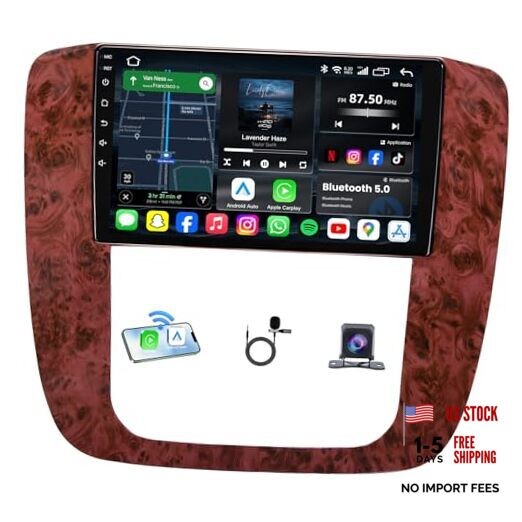 4+64GB Android 13 Radio for 2007-2013 Chevy Tahoe Suburban: 9 inch 8Core