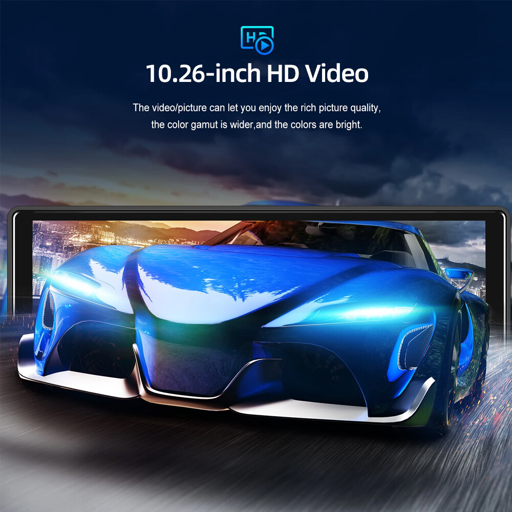 10.26 inch Mirror Link Wireless Carplay Portable Car Stereo GPS Android auto BT