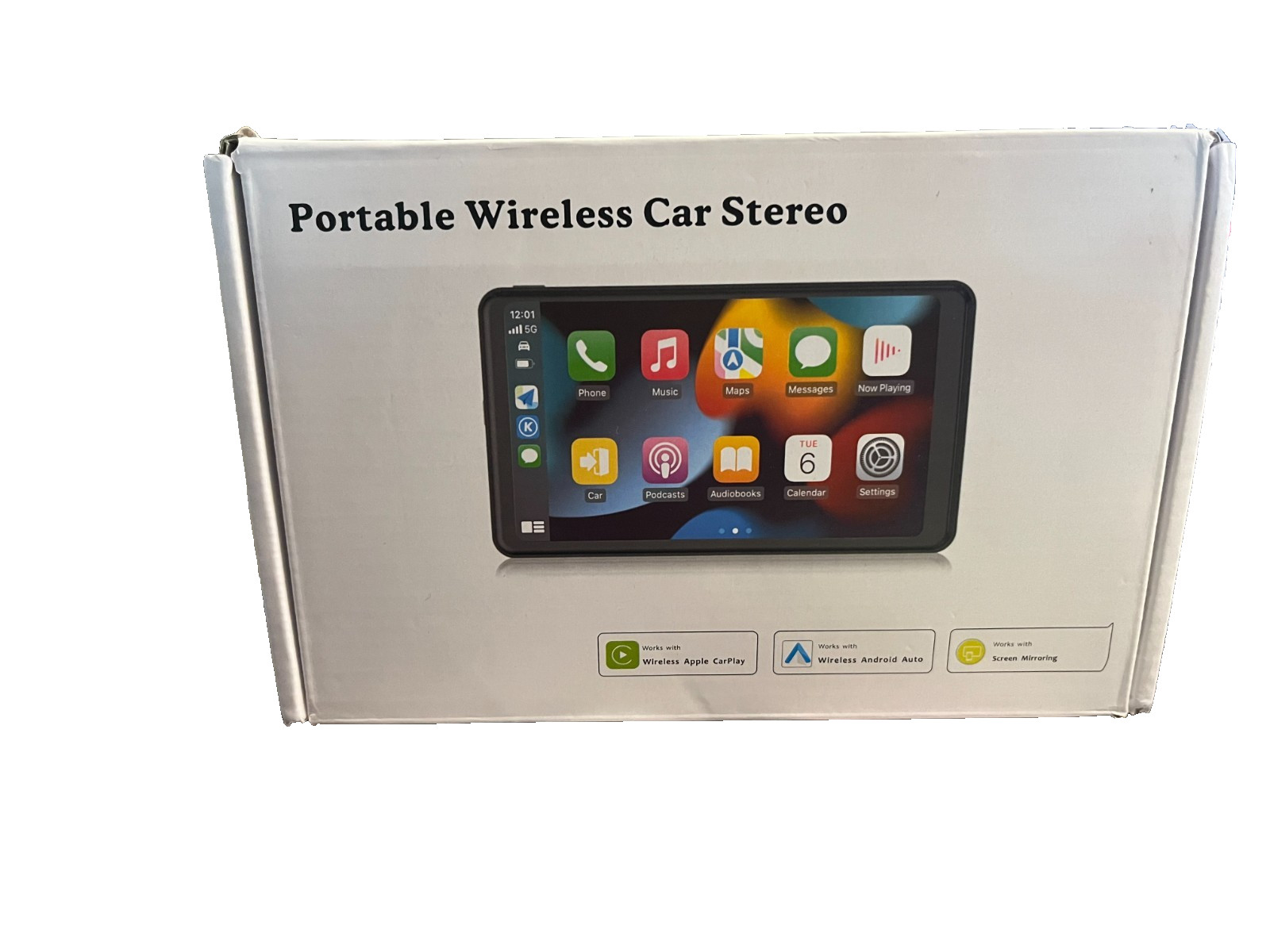 Portable Wireless Car stereo with back up camera
