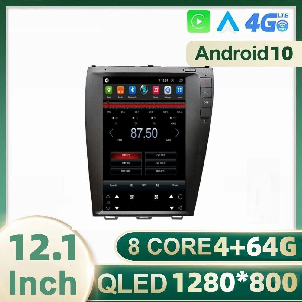 12.1″for Lexus Es300 Es350 Es330 Car Radio Gps Navigation Stereo Wifi 4+64g