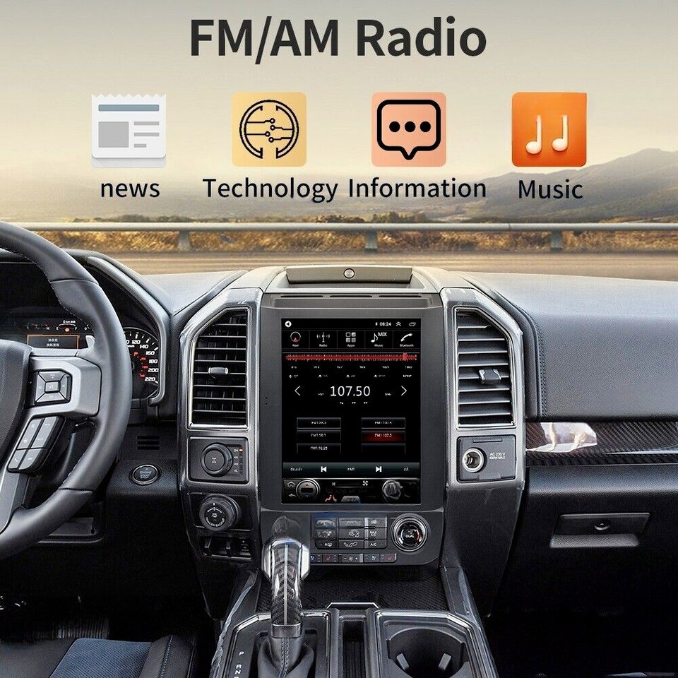 12.1″ Android Car Stereo Radio GPS Navi Carplay 2+32G For Ford F150 2016-2021