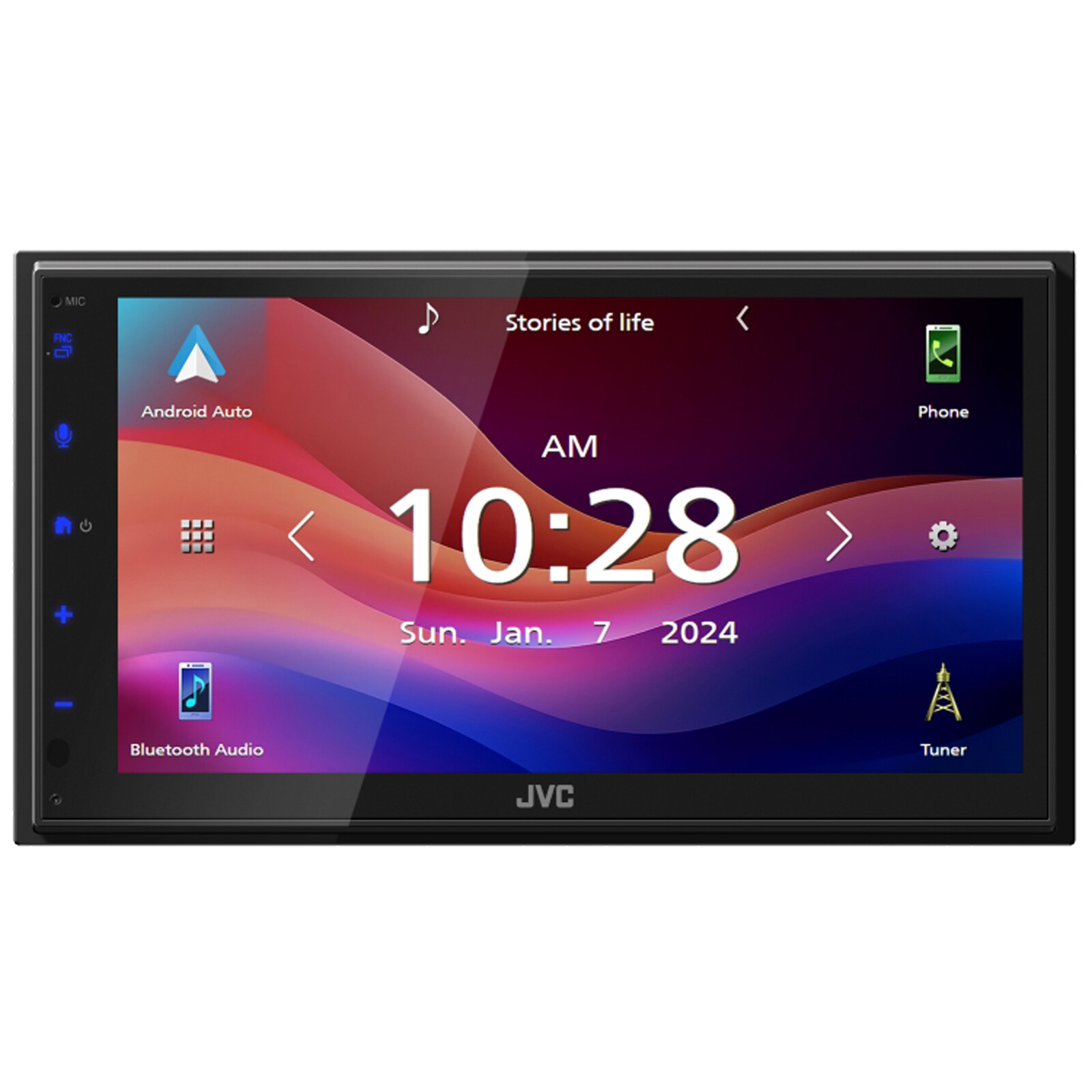 JVC KWM595BT Double DIN 6.8″ Bluetooth USB Touch Digital Media Stereo Receiver