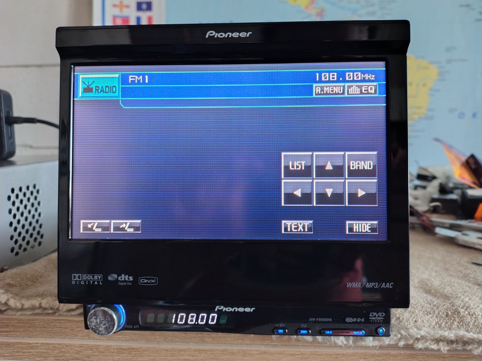 Pioneer AVH P5900DVD Car Stereo CD/DVD Player In Dash Receiver Fully Working