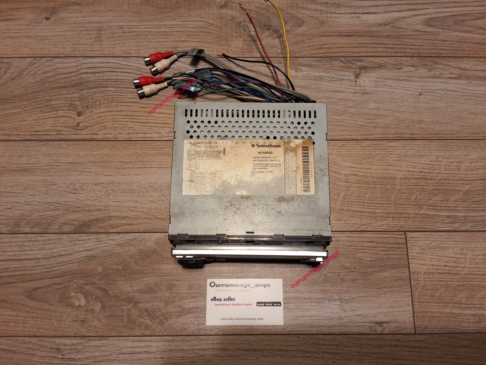 Rockford Fosgate RFX-9000 Car Audio CD PLAYER OLD SCHOOL RARE