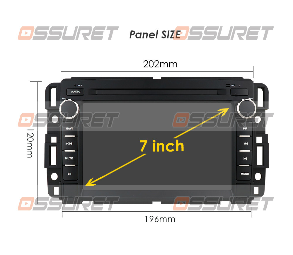 Car Radio Stereo Android 12.0 GPS For GMC Chevrolet Chevy Yukon Sierra Acadia k-
