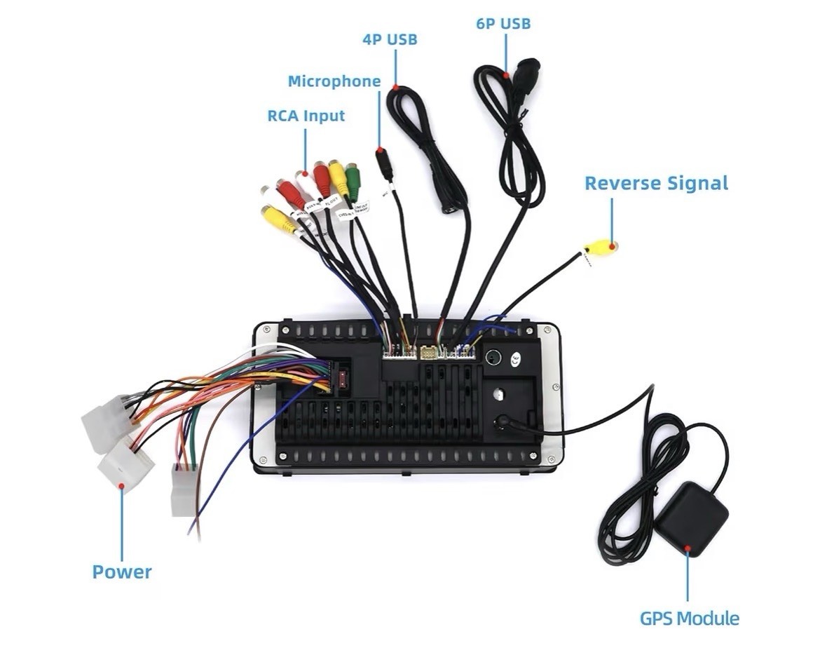 8 Core Android 14 Car Stereo Radio for Toyota Corolla E120 2000-2006, 4+64G 7″
